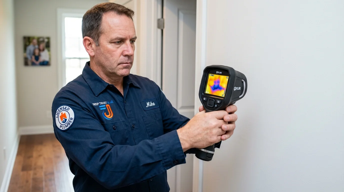 Thermal imaging leak detection by Johns Plumbing LLC in Columbus Grove